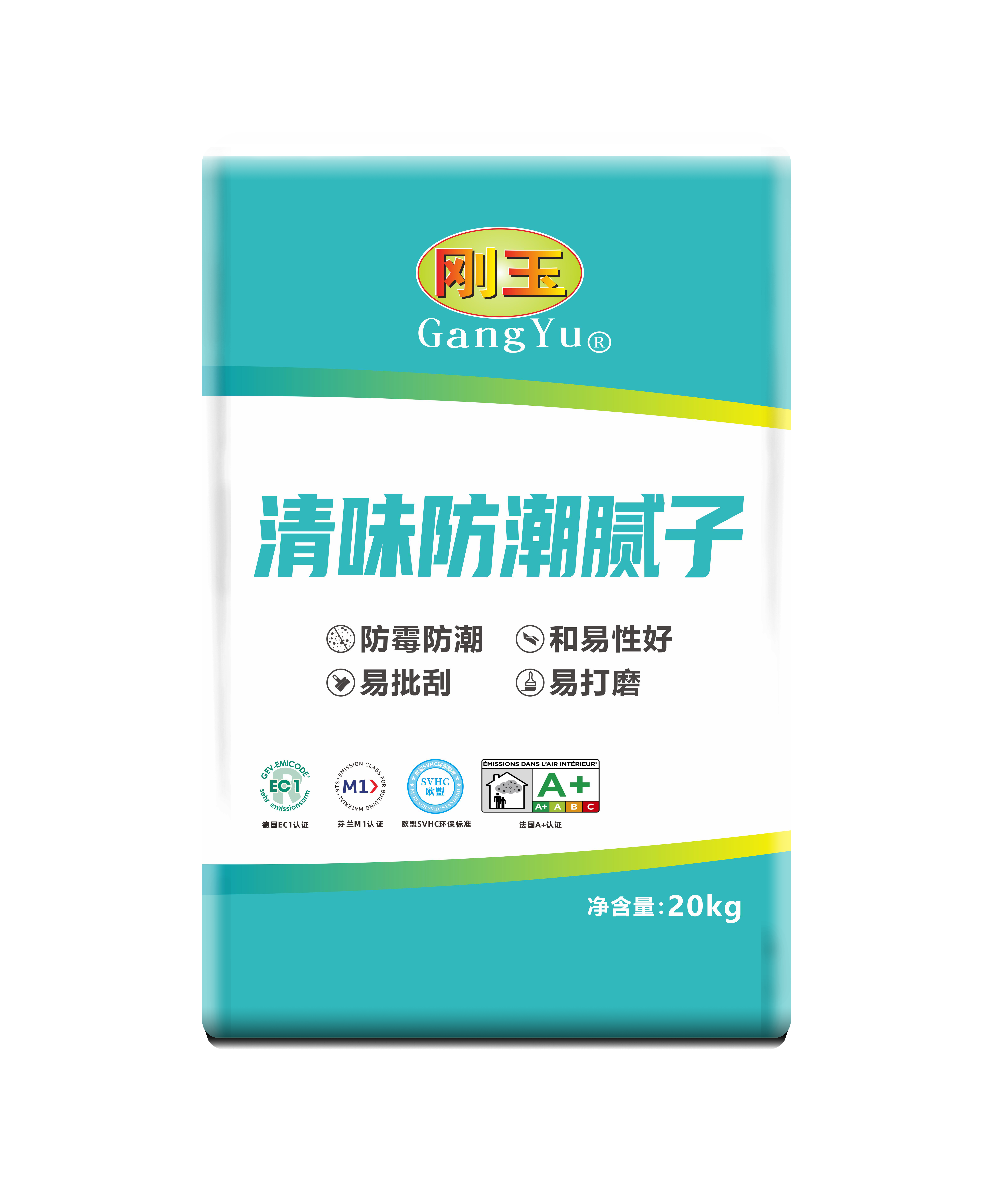 剛玉清味防潮內墻膩子粉
